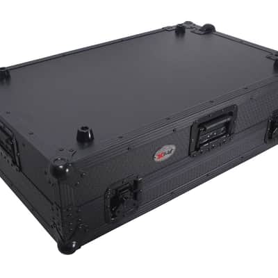 ProX XS-DDJREV5 WLTBL LED, ATA Flight Style Road Case for Pioneer DDJ-REV5 DJ Controller with Laptop Shelf 1U Rack Space Wheels and LED Black Finish image 9