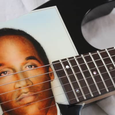 1995 ESP M-II Deluxe Custom Shop OJ Simpson Mugshot Chris Compston Artwork Electric Guitar + OHSC image 7