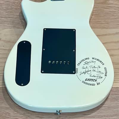 1987 Gretsch TW-100T Traveling Wilburys White / Graphic, Includes Box & Cassette image 6