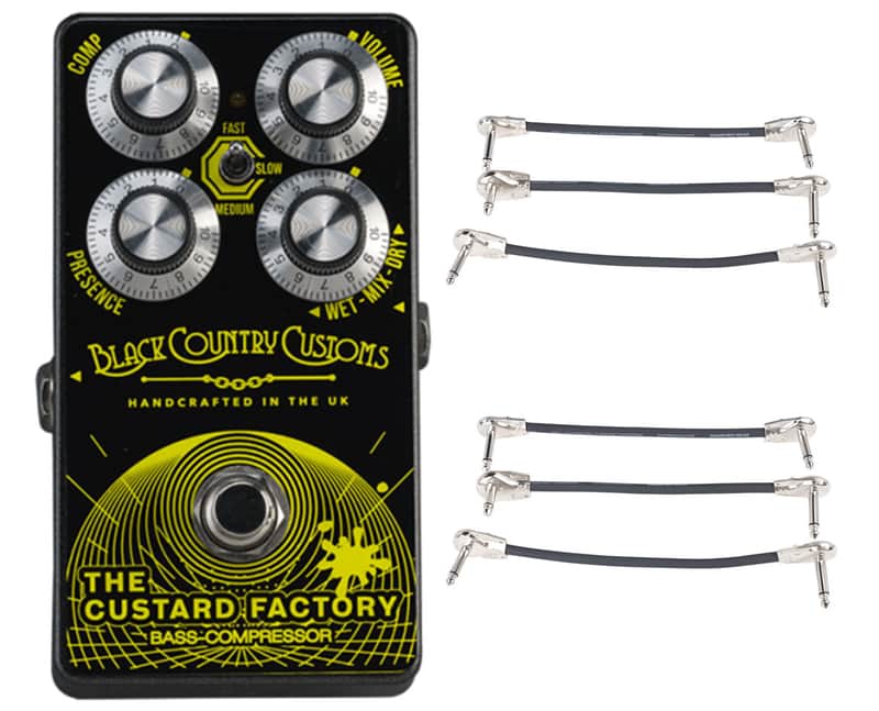 Laney Black Country The Custard Factory Bass Comp + 2x Gator Patch Cable 3 Pack Bild 1