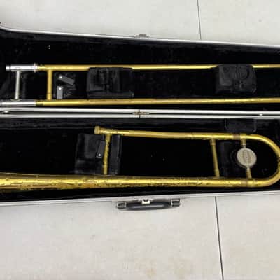 Selmer/Bundy Student Tenor Trombone - SN 583370 - Fair condition, King 12C, case & kit image 1