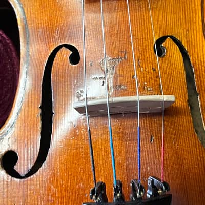 Unbranded German made 4/4 full size violin 20th century - Natural image 7