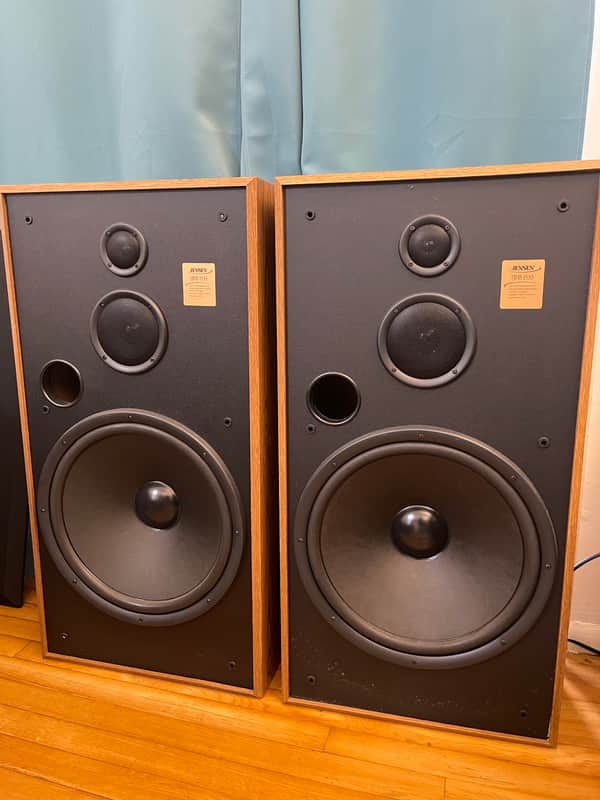 Jensen JHS 1533 Floorstanding Speakers Brown | Reverb