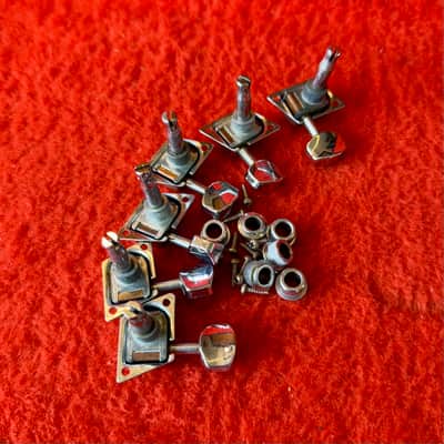 Fender Stratocaster guitar tuners 1975-1979 - Chrome Schaller original vintage USA Strat telecaster image 2
