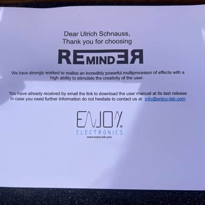 Enjoy Electronics REmindER Delay Reverb Matrix Modulation image 11