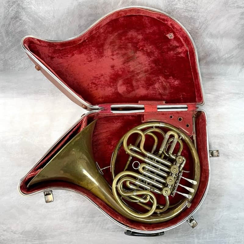 F.E. Olds F/Bb Double French Horn 4 Valve With Case image 1