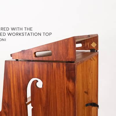 Munstre 14u COMRADE Sidecar - recording studio - angled workstation - rack gear - side car 10u 20u image 15