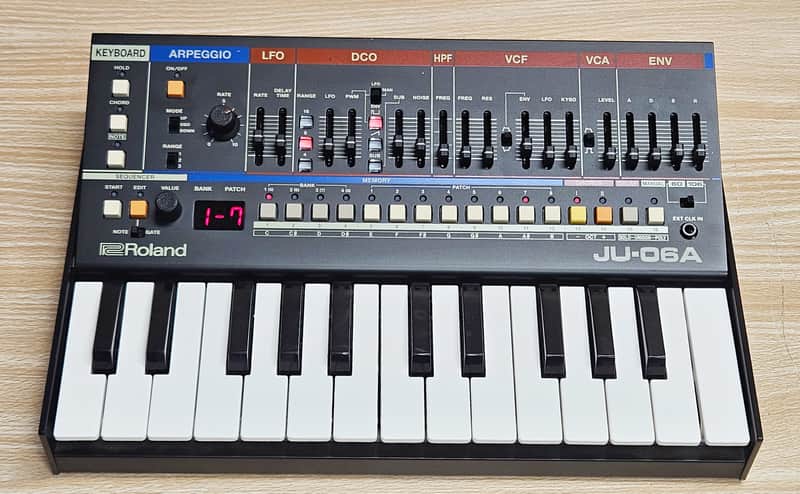 Roland JU-06A Boutique Series Digital Synthesizer Sound Module With K-25M Mini Keyboard image 1