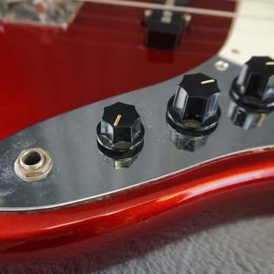 94-95 Fender Japan Jazz Bass Candy Apple Red w/ Gig Bag image 11