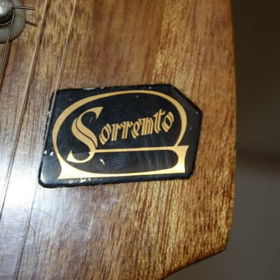 Vintage 1960's Sorrento Red Sunburst Hollow Body Electric Guitar With Gig Bag image 11