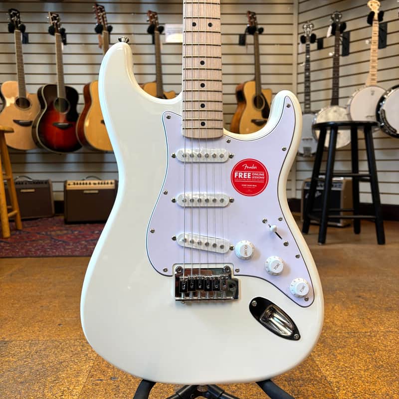 Squier Affinity Stratocaster Olympic White w/Maple Fingerboard image 1