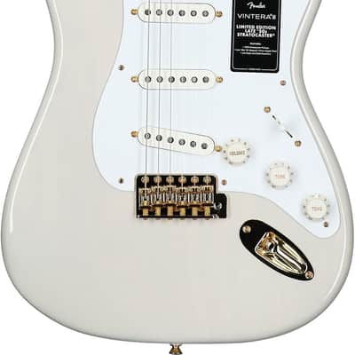 Fender Limited Edition Vintera III Late 50s Stratocaster Electric Guitar, White Blonde image 2