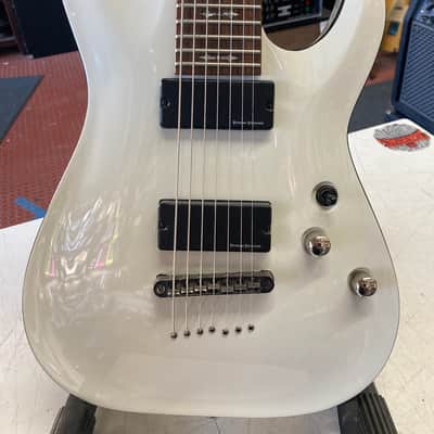 Schecter Demon-7 electric guitar White image 2