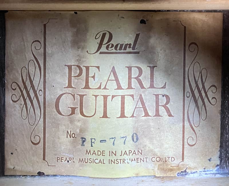 1971 Pearl PF-770 by Hayashi Gakki Natural | Reverb