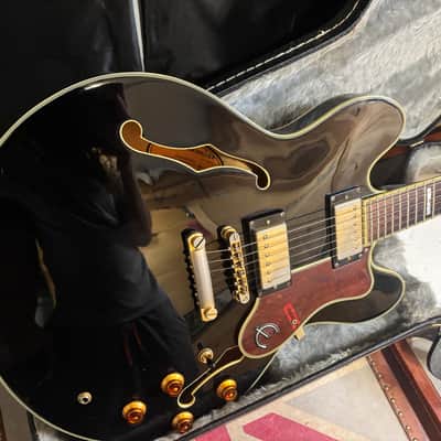 Epiphone Sheraton II Electric Guitar Ebony Circa 2005 image 2