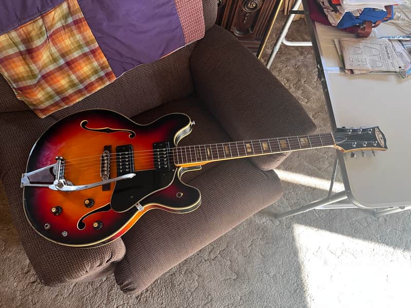 Immagine Aria Diamond 1242 Vintage Hollow Electric Guitar MIJ Japan ES335 - 1