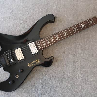 Vintage 1980s Guild Burnside Crossbow Headless Guitar Steinberger Tremolo Arm Case Wasp Spider Shape image 1