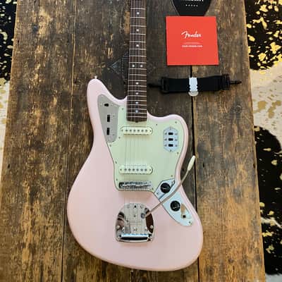 Fender Japan Limited Edition Traditional 60's Jaguar FSR Shell Pink w/ MH Unplayed w/ Softcase & Docs MIJ image 16