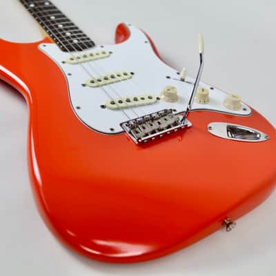 Squier by Fender SST-45 Fiesta Red(FRD) 1983 JV Serial FujiGen MIJ Stratocaster, SQ-4 Alnico PU image 4