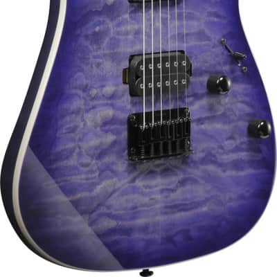 Ibanez RG421QM-CBB RG Electric Guitar 6-String - Cerulean Blue Burst image 5