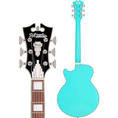 D'Angelico Premier SS Single Cutaway w/ stop-bar tailpiece, Surf Green* w/ DAPSSSGRNS image 9