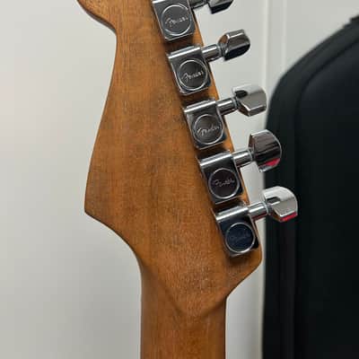 Fender American Acoustasonic Jazzmaster Acoustic Electric Guitar All-Mahogany - Bourbon Burst image 5