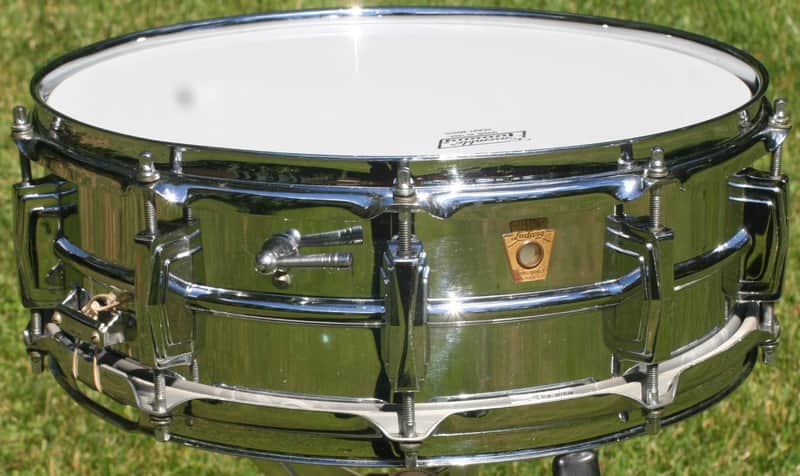 1966 Ludwig 5x14 Chrome Supraphonic 10-lug snare image 1