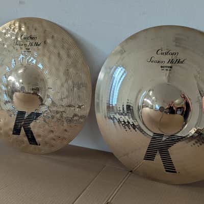 Zildjian 14" K Custom Session Hi-Hat Cymbals (Pair) 2004 - Present - Brilliant image 3