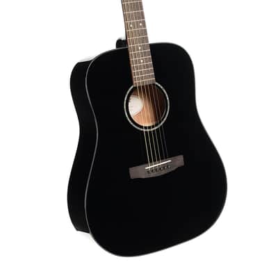 Cort Earth Series 60 Dreadnought Acoustic Guitar - Black Gloss image 3
