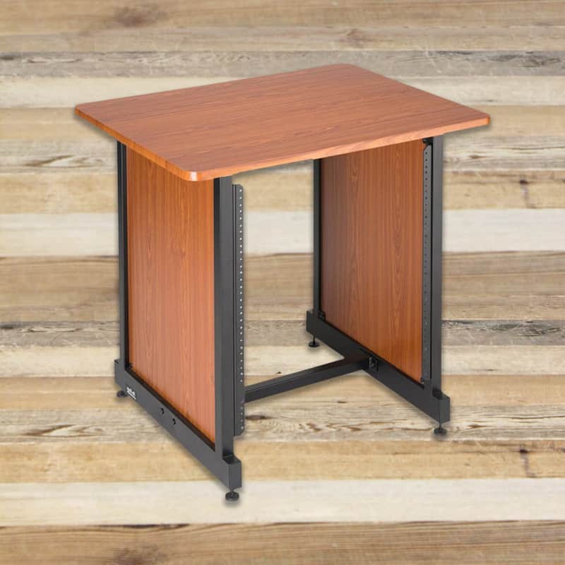 Open Box On-Stage WSR7500RB 12-Space Studio Rack Cabinet, Rosewood image 1