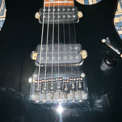 2000 Ibanez Japan 7 String Rare RG7421 Wizard Neck FujiGen Black image 10