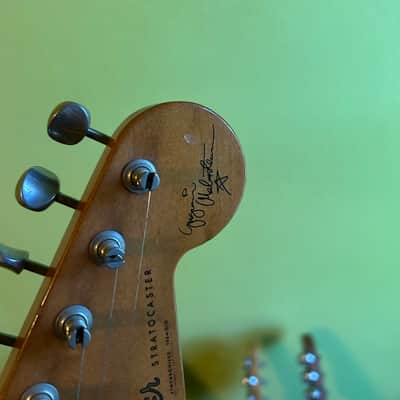 Fender Yngwie Malmsteen Stratocaster USA White/Yellow 1995 w/HSC image 7