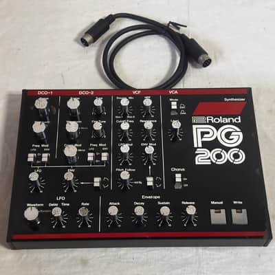 Roland PG-200 Synthesizer Programmer w/ connect cable JX-3p, MKS-30