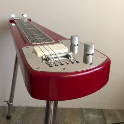 Rare Jedson Lap Steel - David Gilmour / Pink Floyd Specification with EMG Pickup - Dark Red image 3
