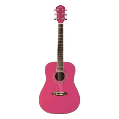 Oscar Schmidt OGHS 1/2 Size Acoustic Guitar-Trans Blue *USA Small Business* image 5