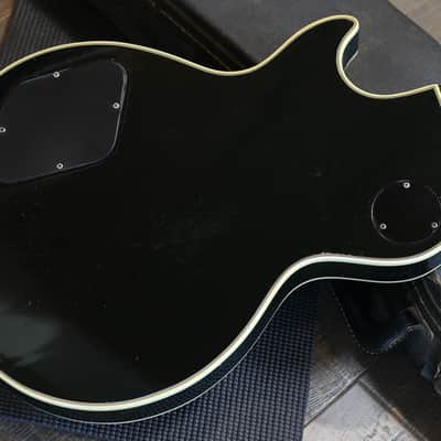 1974 Gibson Les Paul Custom Electric Guitar Black Ebony w/ Nickel Hardware + OHSC image 12