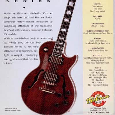 1995 Gibson Custom Shop Les Paul Bantam Elite Plus - Translucent Black image 24