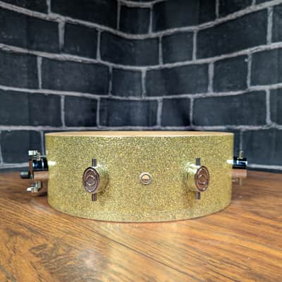 PDP by DW CX 14x5 Maple Snare Drum – Gold Sparkle • 2000s Era • Maple Shell • DW‑Inspired Hardware • Shows Light Wear image 12