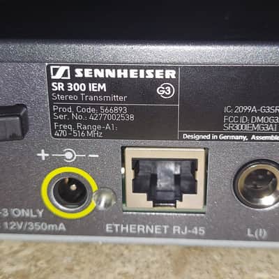 Sennheiser IEM G3 Transmitter Band A1 470-516MHz image 3