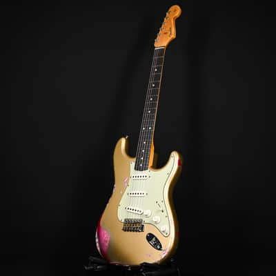 Fender Custom Shop 1962 Stratocaster Heavy Relic Aztec Gold / Pink Paisley Josefina Hand Wound Pickups 2024 (R132759) image 11