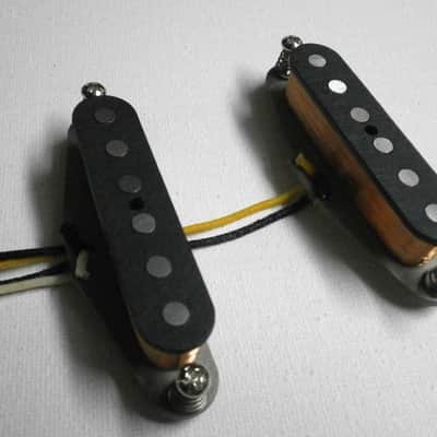 Classic Mustang Guitar Pickup SET A5 Vintage Fits Fender GrayBottom HandWound by Q pickups Duo Sonic image 3