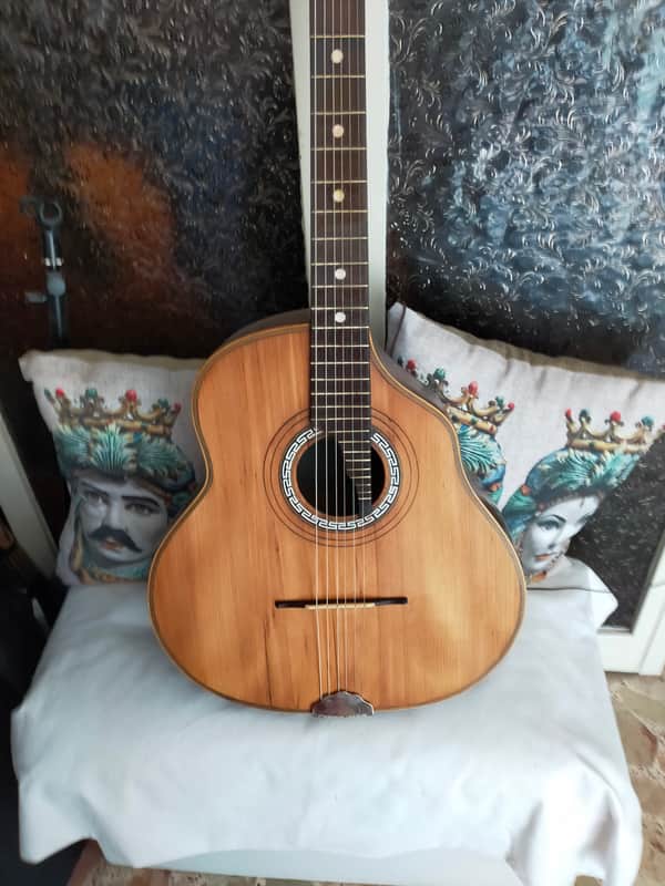 Old italian vintage Ancient guitar F. Masetti Acoustic 1930 Natural image 1