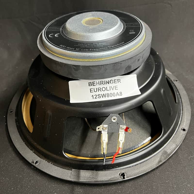 Behringer 12" Speaker 800 Watts Model Eurolive 12W100A8 8 Ohms Woofer image 1
