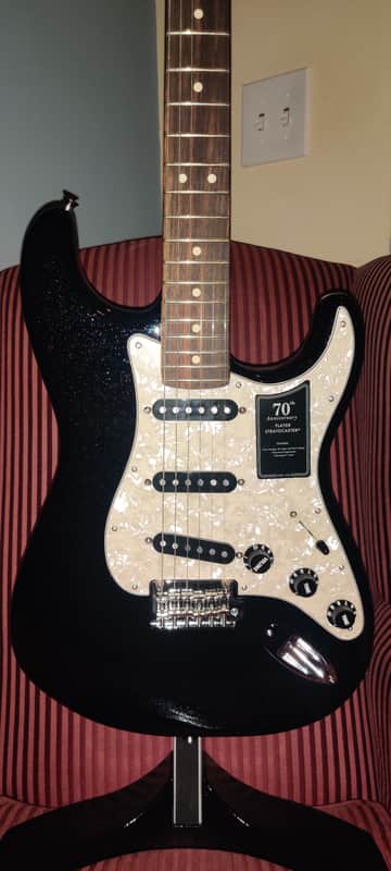 Unplayed Fender 70th Anniversary Player Stratocaster 2023 - Present - Nebula Noir image 1