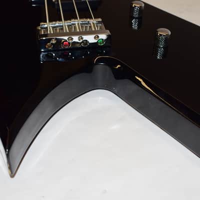B.C. Rich Bronze Series Warlock Electric Bass Guitar Black image 13