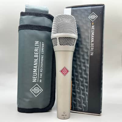 Neuman KMS 105 Handheld Supercardioid Condenser Microphone - Silver w/ Box & Bag image 1