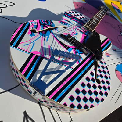 D'Angelico Premier EXL-1 Hollow Body Archtop 2010s - White image 3