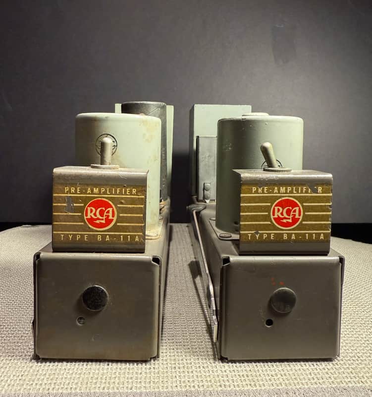Rare Vintage RCA BA-11A Tube Preamplifiers for RCA Ribbon Microphones Langevin 116 Collins imagen 1