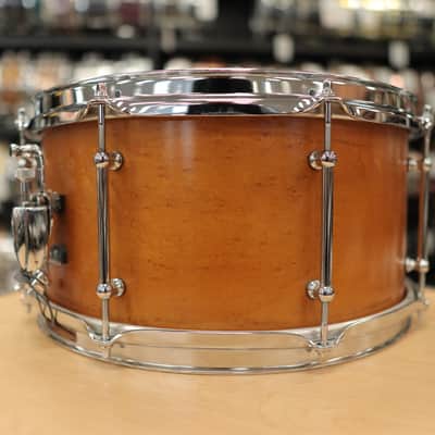 Pre-Owned Reverie Drum Co. 7x14" Birdseye Maple Snare Drum (Honey Maple) image 6