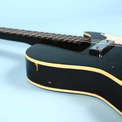 Silvertone 1420 Vintage Stratotone Black Electric Guitar image 18